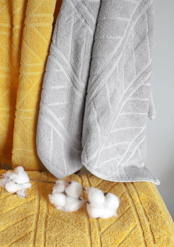 Ręcznik frotte RELIEF 50x90 gramatura 500 żółty - FARO_30237