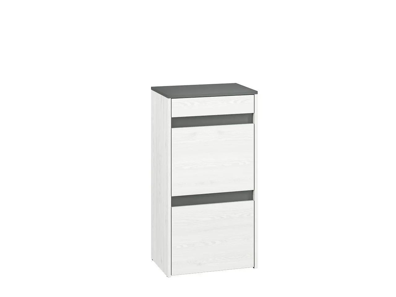 Szafka na buty HYGA 04 sosna śnieżna, antracyt 50x94x34 Szafka na buty HYGA 04 sosna śnieżna, antracyt 50x94x34