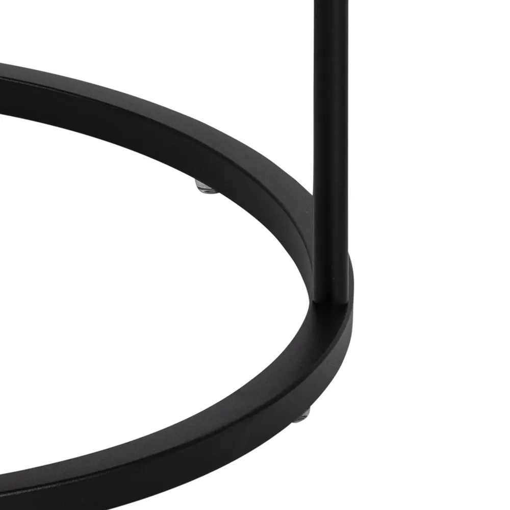 Stolik kawowy z szufladą POLO 40x40x51, czarny - 0000102924