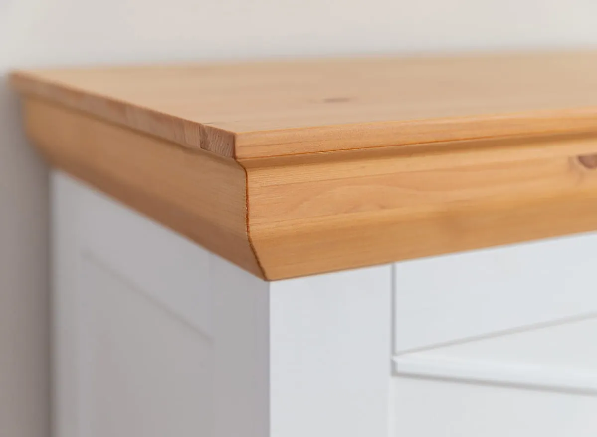 Skrzynia MARONE ELITE - biały, złocisty 95 cm - PLMEL18