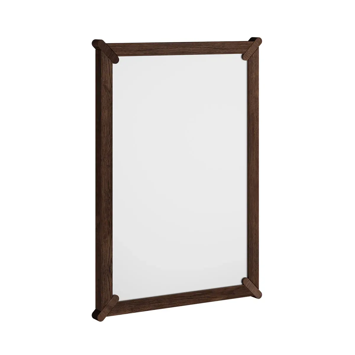 Lustro wiszące małe dębowe CAMPI 73x103 cm tabacco