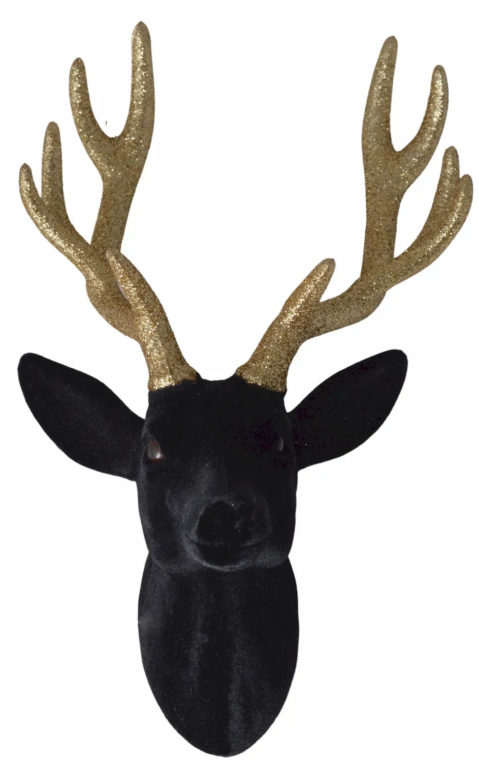 Welurowa GŁOWA RENIFERA duża czarna Welurowa GŁOWA RENIFERA duża czarna