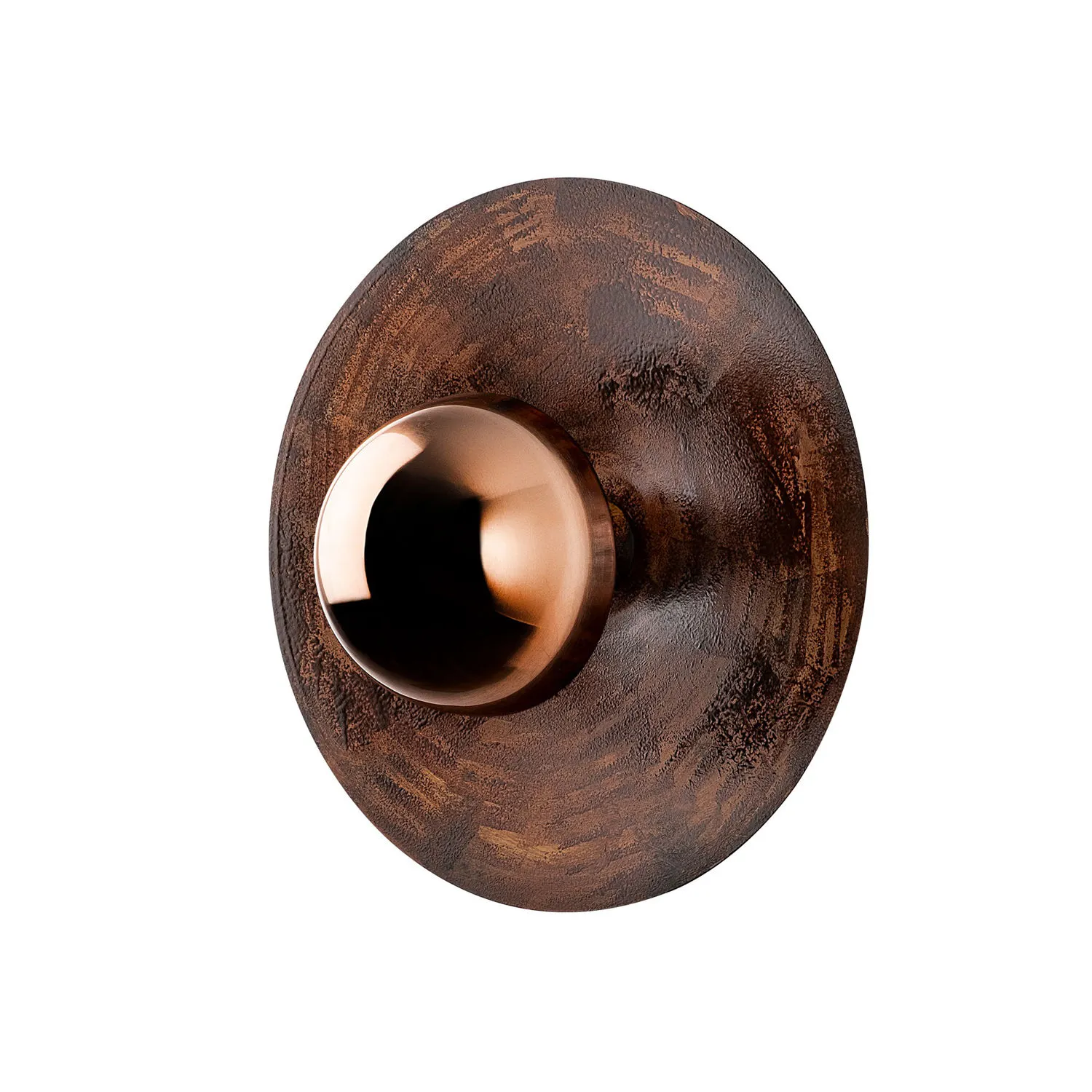 Lampa ścienna kinkiet KURT 38x38cm kolor miedziany