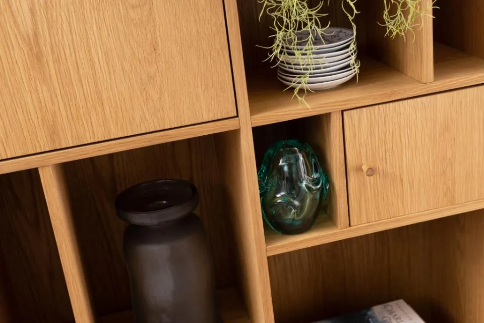 Regał otwarty RANGOON 180x90x30 Naturalny - H000023495