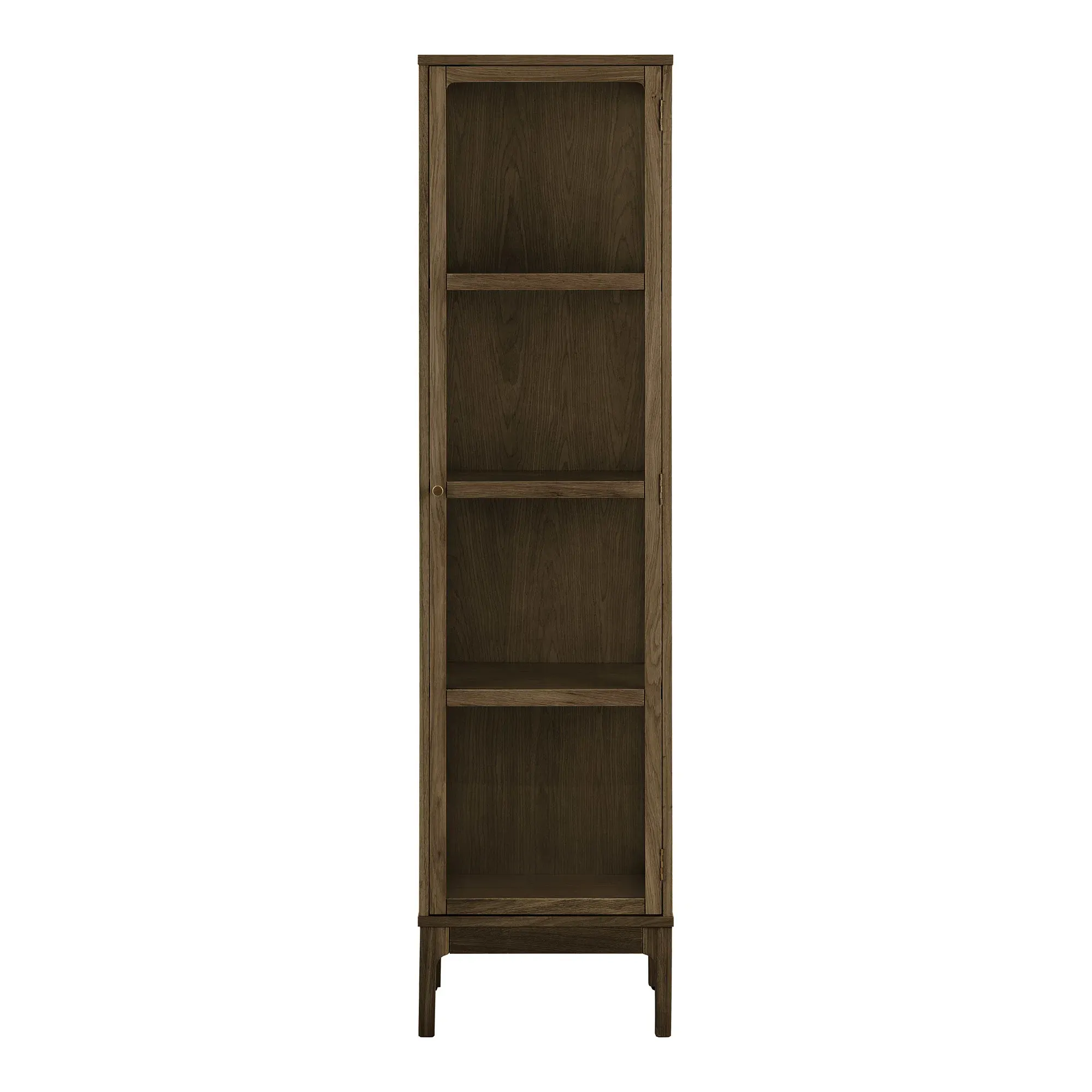 Witryna 1-drzwiowa ZAMORA 47 cm drewno ciemnobrązowa Witryna 1-drzwiowa ZAMORA 47 cm drewno ciemnobrązowa