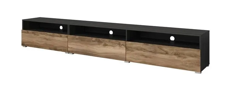 Szafka RTV BAROS 270x41x40 orzech touchwood