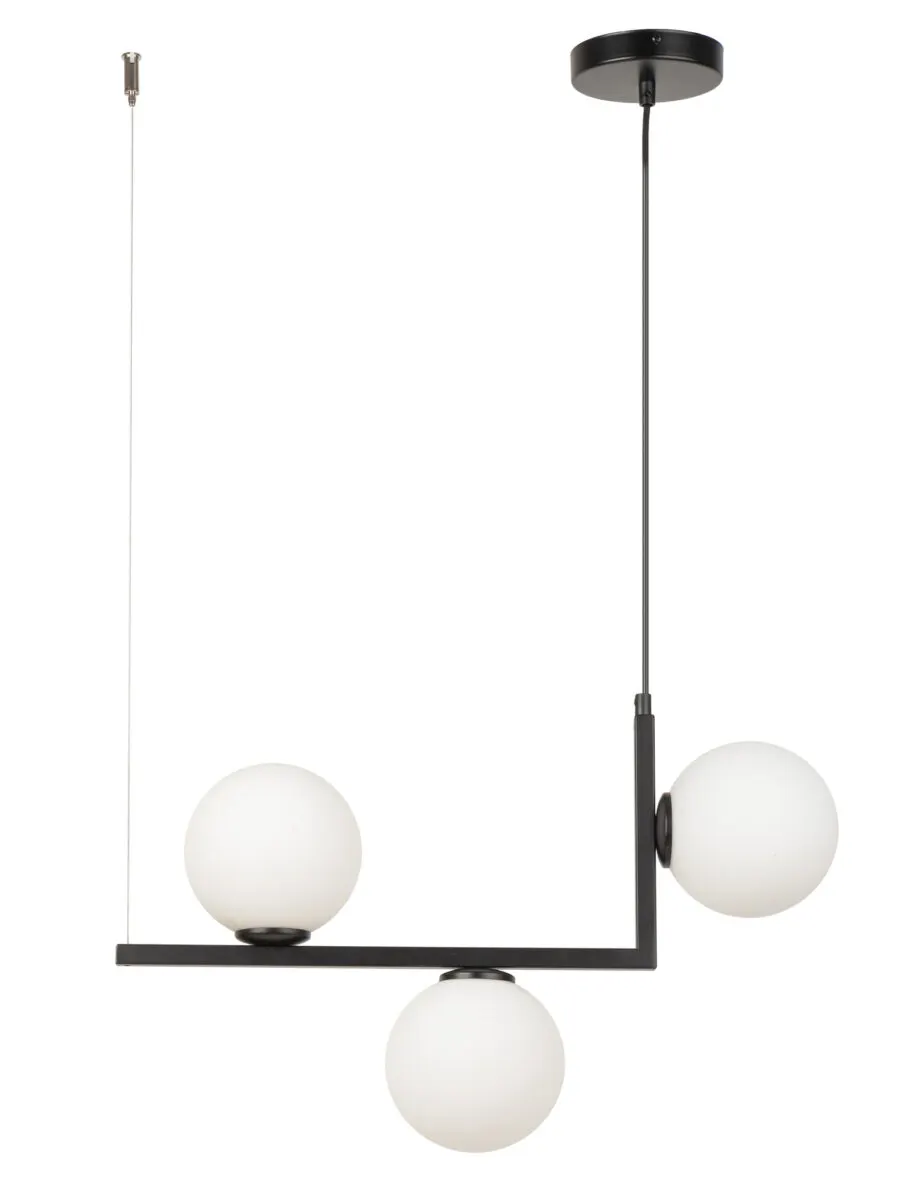 Lampa wisząca ANDY biało-czarna