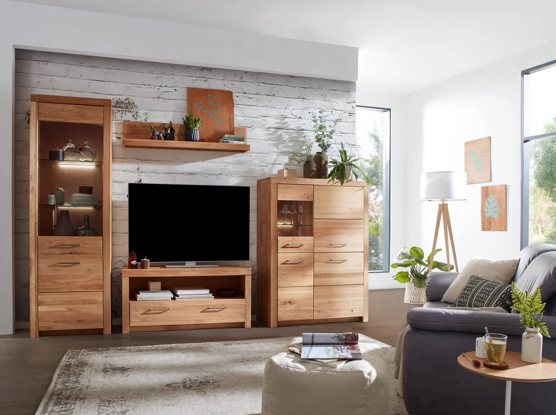 Półka wisząca dębowa DOVE 118 cm - GK_1031691301