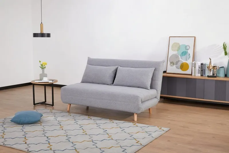 Sofa rozkładana SPIKE II Tap.137 szara buk - SPIKEIISZ