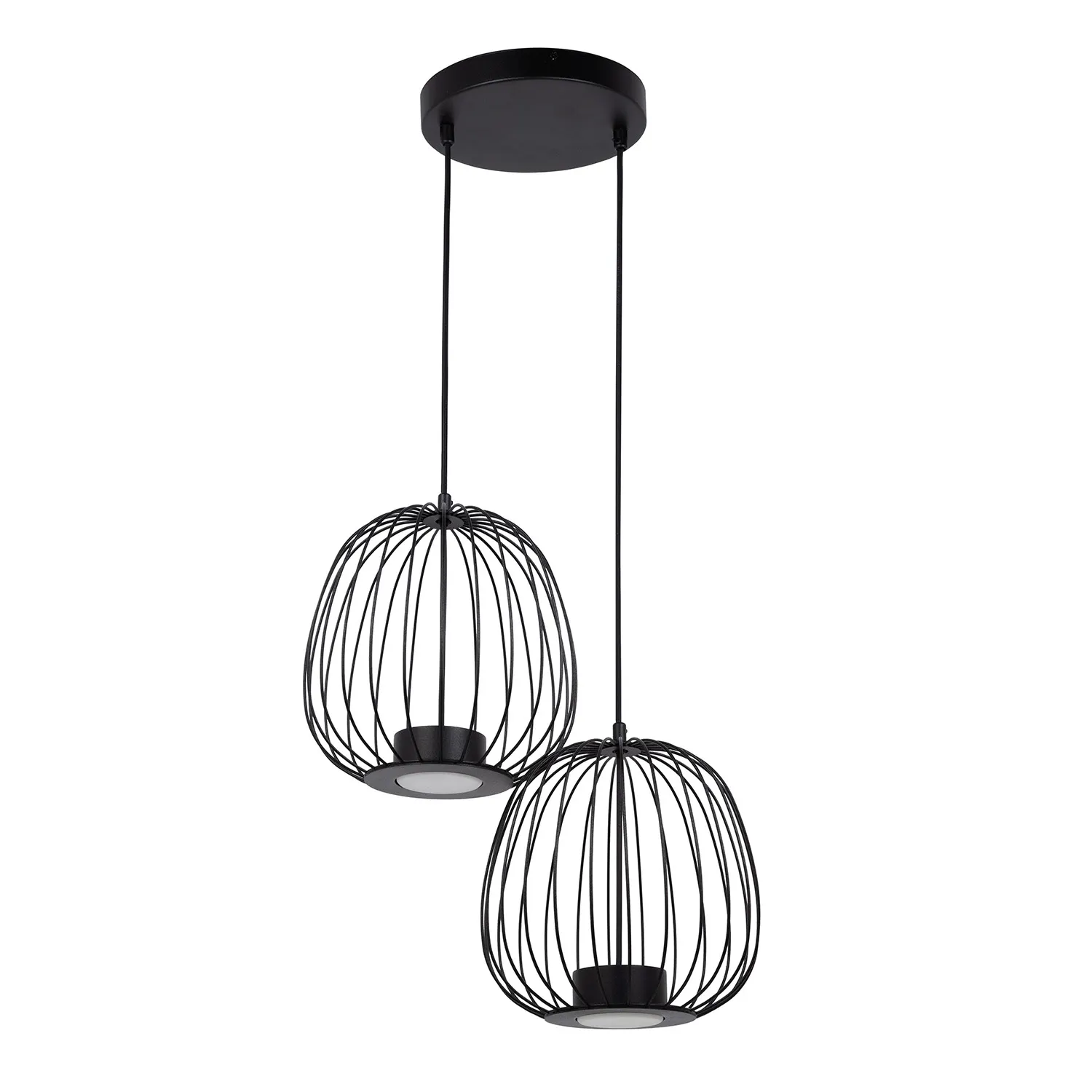 Lampa wisząca BELL PLUS 2 czarna