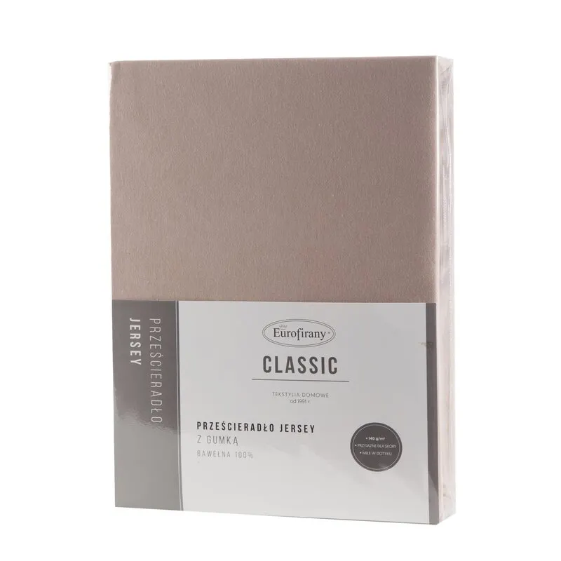 PRZEŚCIERADŁO JERSEY3 220 X 200 X 30 CM BEŻOWY PRZEŚCIERADŁO JERSEY3 220 X 200 X 30 CM BEŻOWY