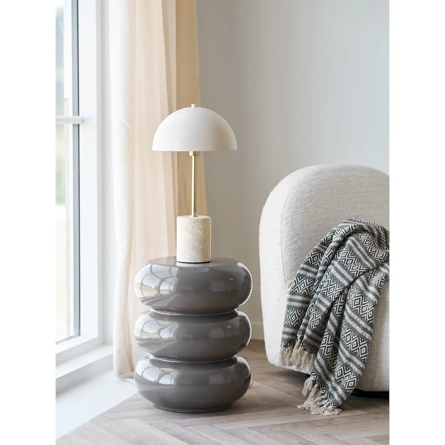 Lampa stołowa SHEFFIELD beżowa