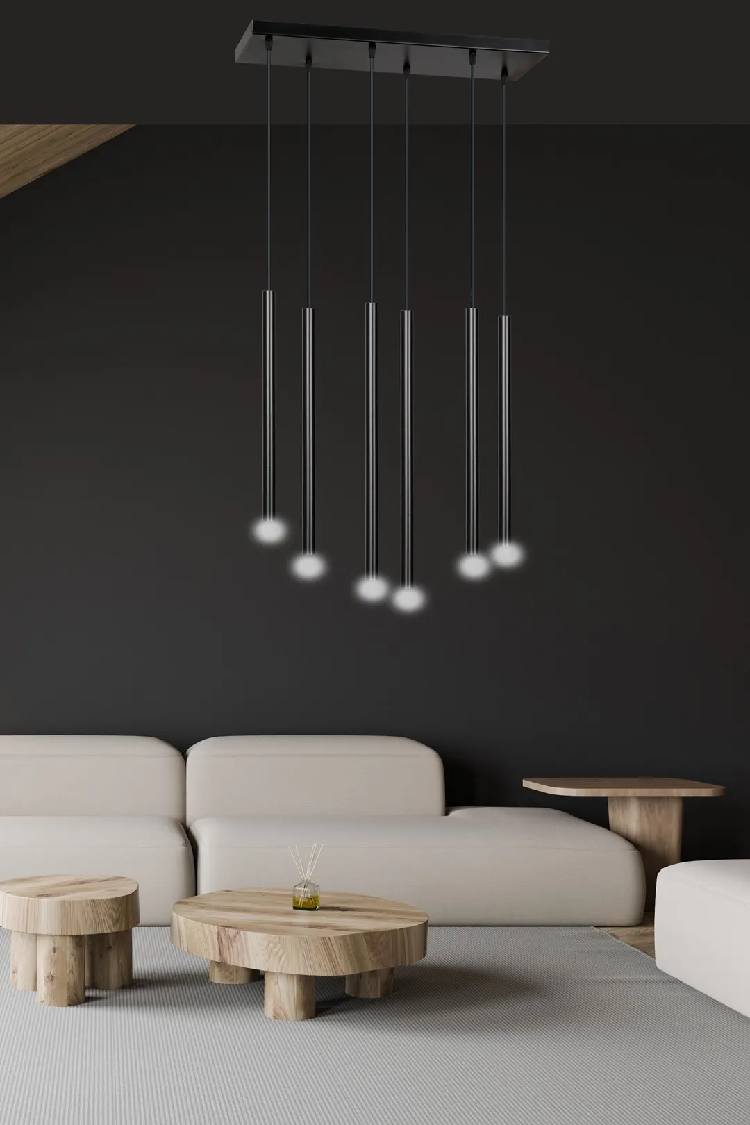 Lampa wisząca SELTER 6 czarna — zdjęcie 6