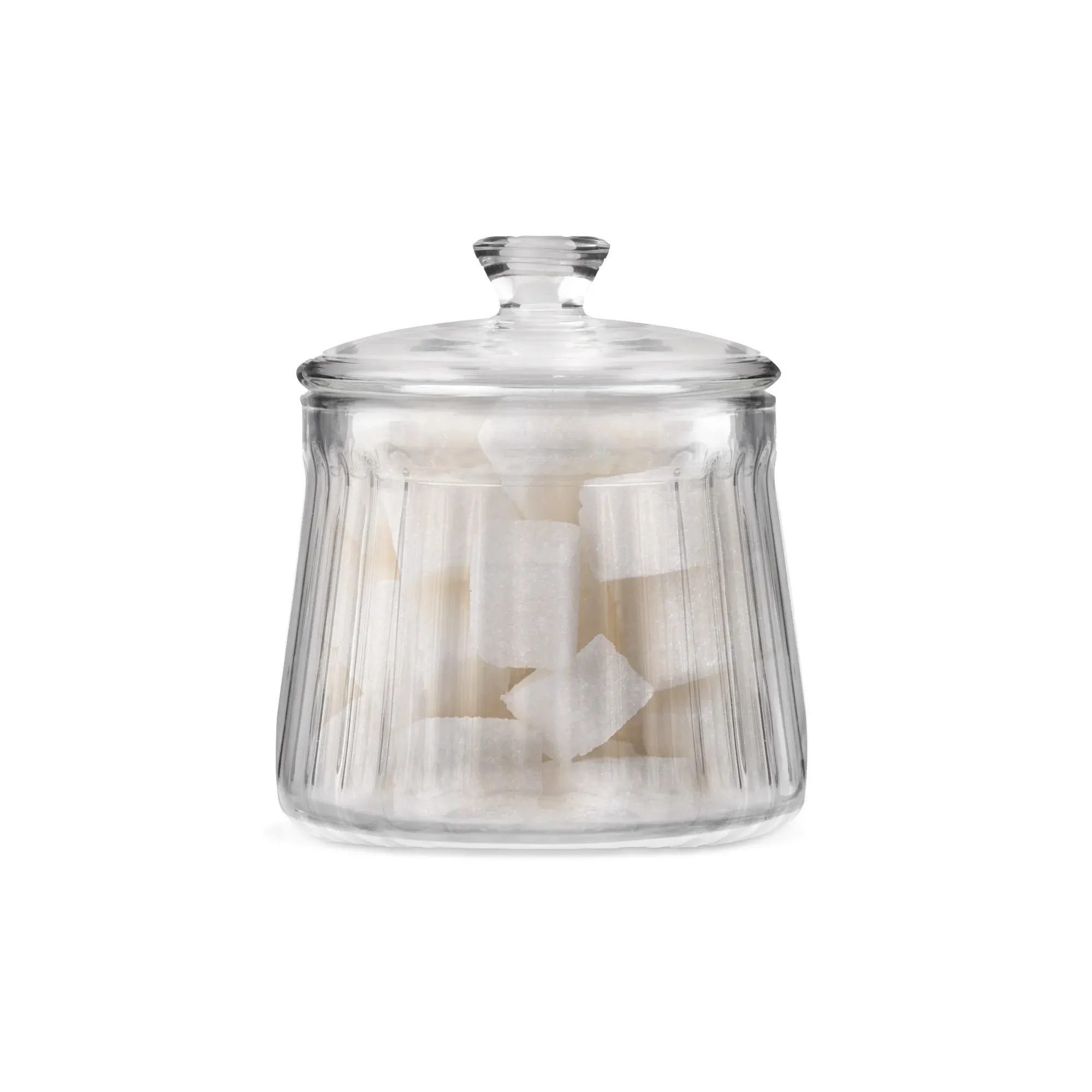 Cukiernica szklana z pokrywą MIA 250ml transparentny cukier, słoik, szklany, kryształowy, z pokrywką