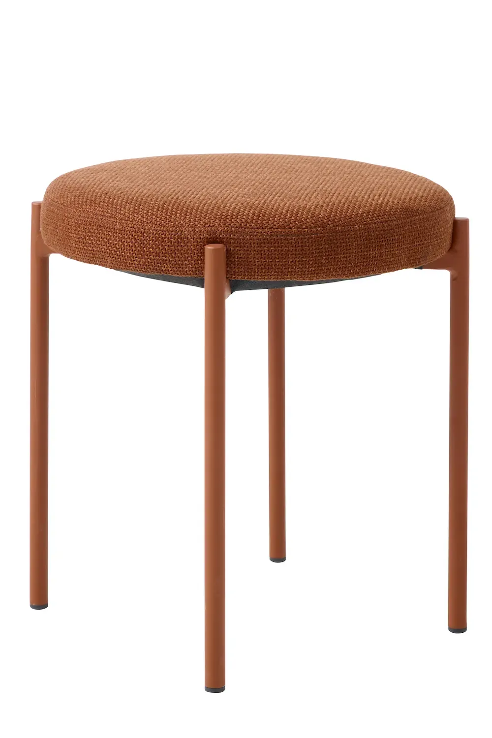 Stołek - taboret okrągły PELICAN metalowy ceglasty