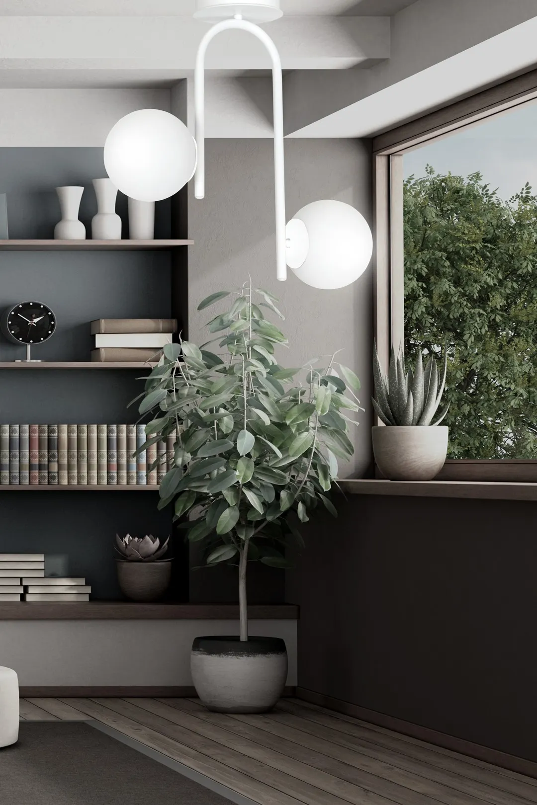 Lampa sufitowa KALF Biały 1031/2 - 1031/2