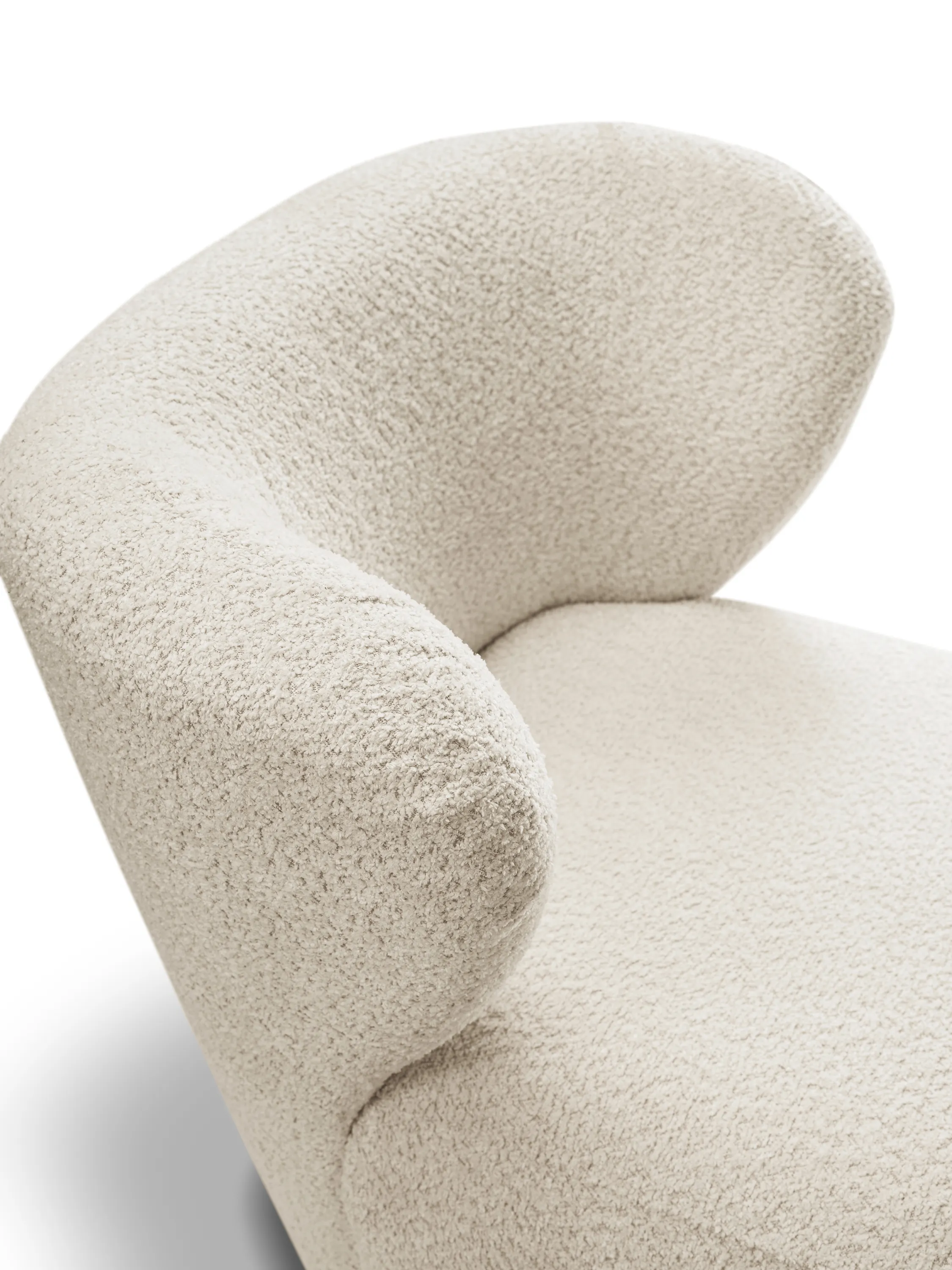 Fotel kubełkowy AVIS ANTHOLOGY tkanina boucle kremowy - AVIS_FOT_ANTOLOGY20