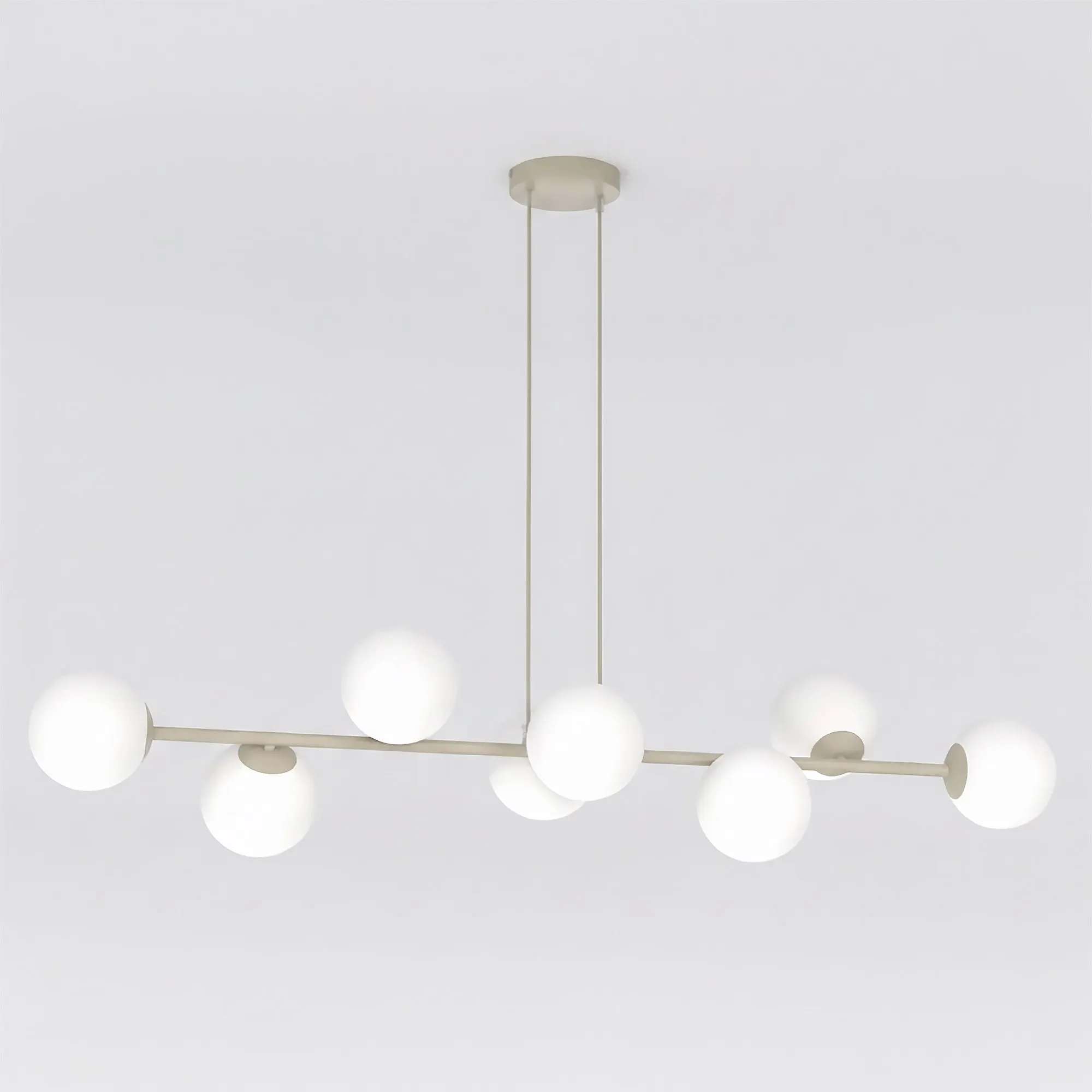 Lampa wisząca MAGNUS 8 GRAY OPAL beżowy biały - 1640/8