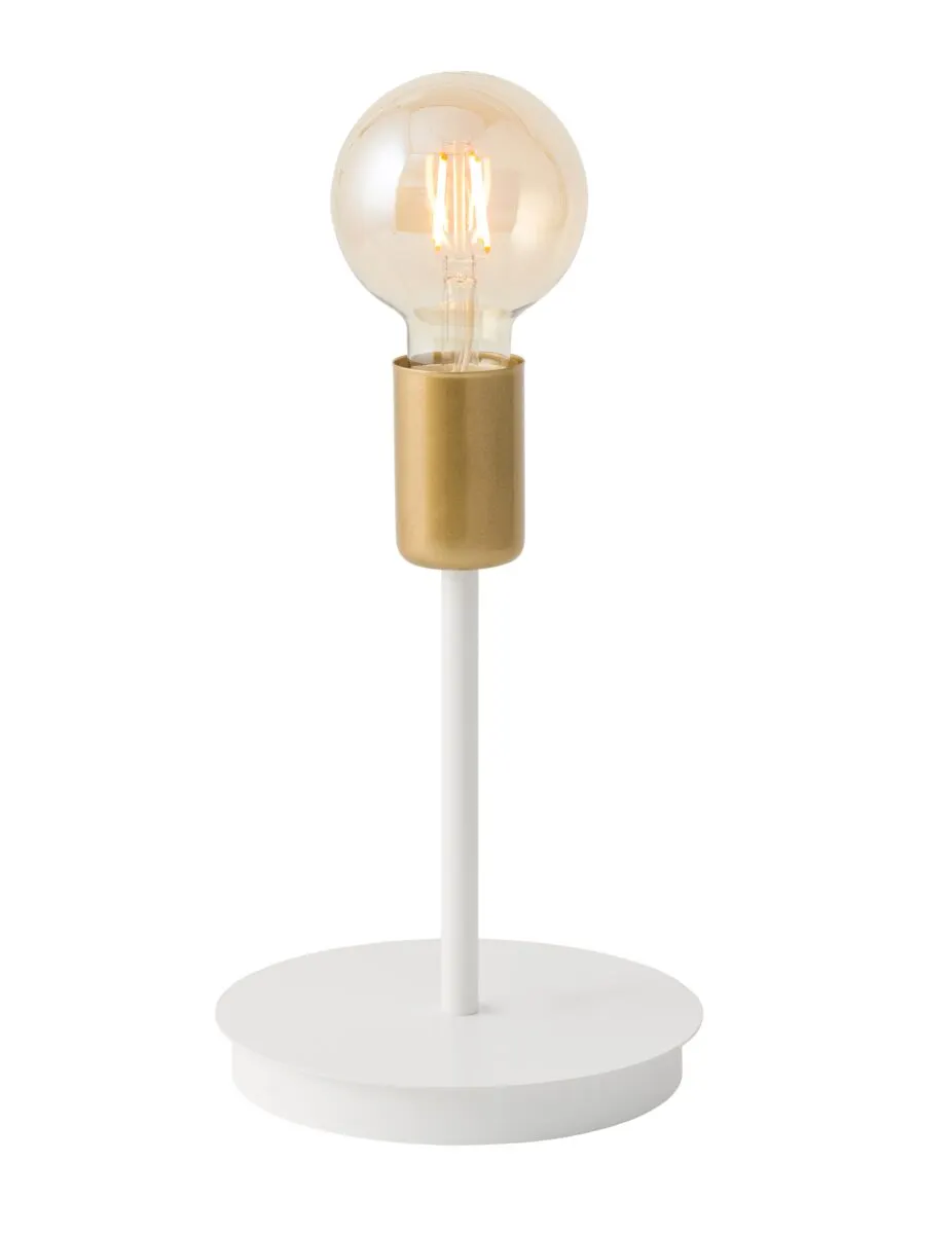 Lampa stołowa GINO 1 biało-złota