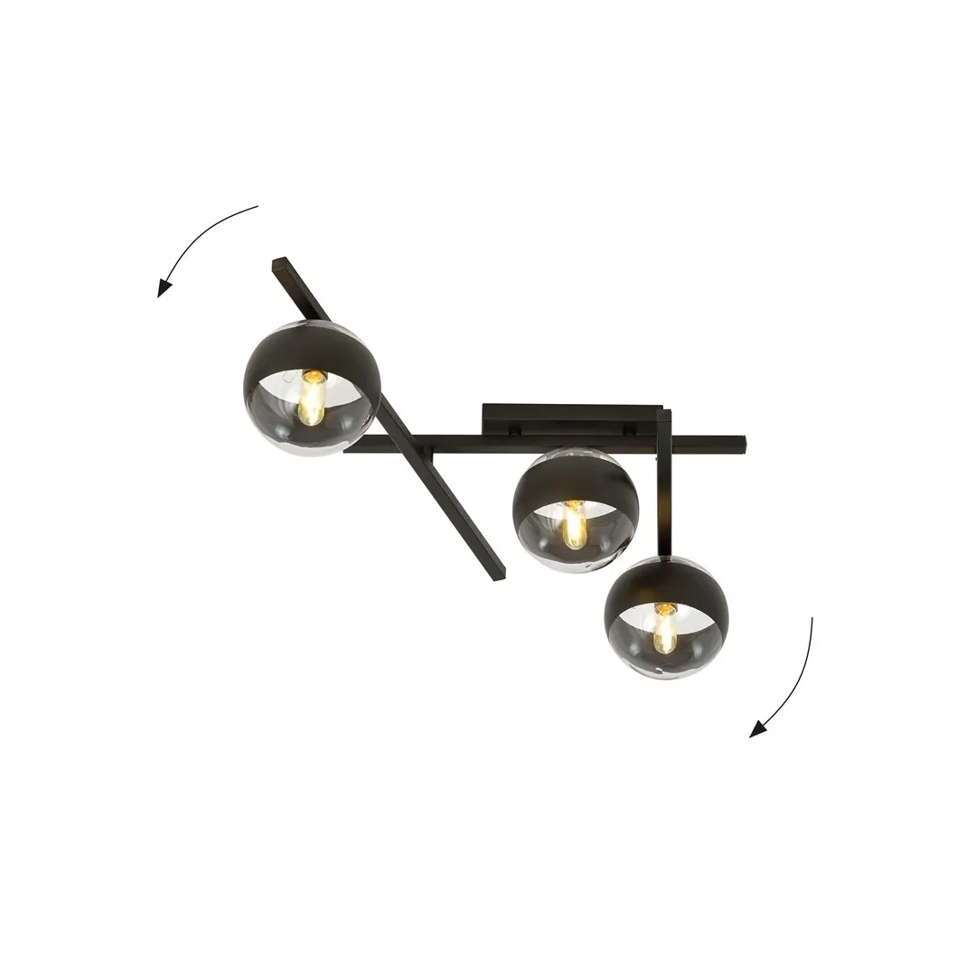 Lampa sufitowa SMART Czarny 1105/3 - 1105/3