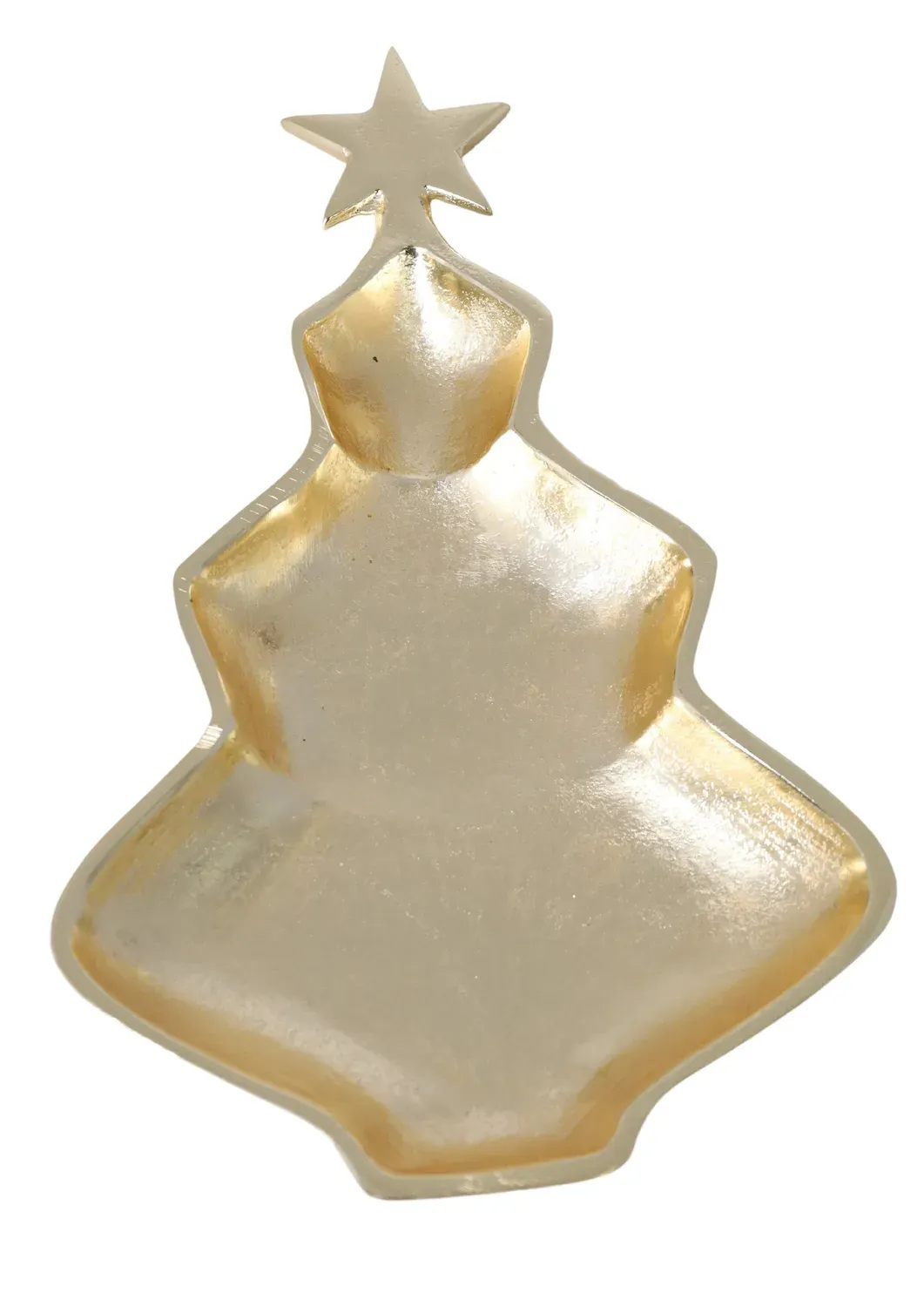 Półmisek metalowy CHOINKA mała 3879 złota Półmisek metalowy CHOINKA mała 3879 złota