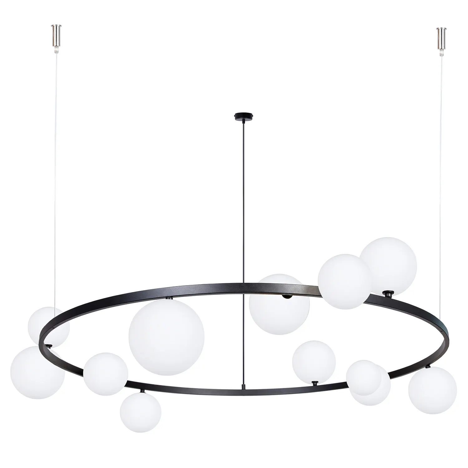 Lampa wisząca BOLERO 12 klosz biały