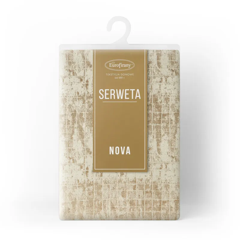 OBRUS ALINA 85 X 85 CM BEŻOWY - EU_440367