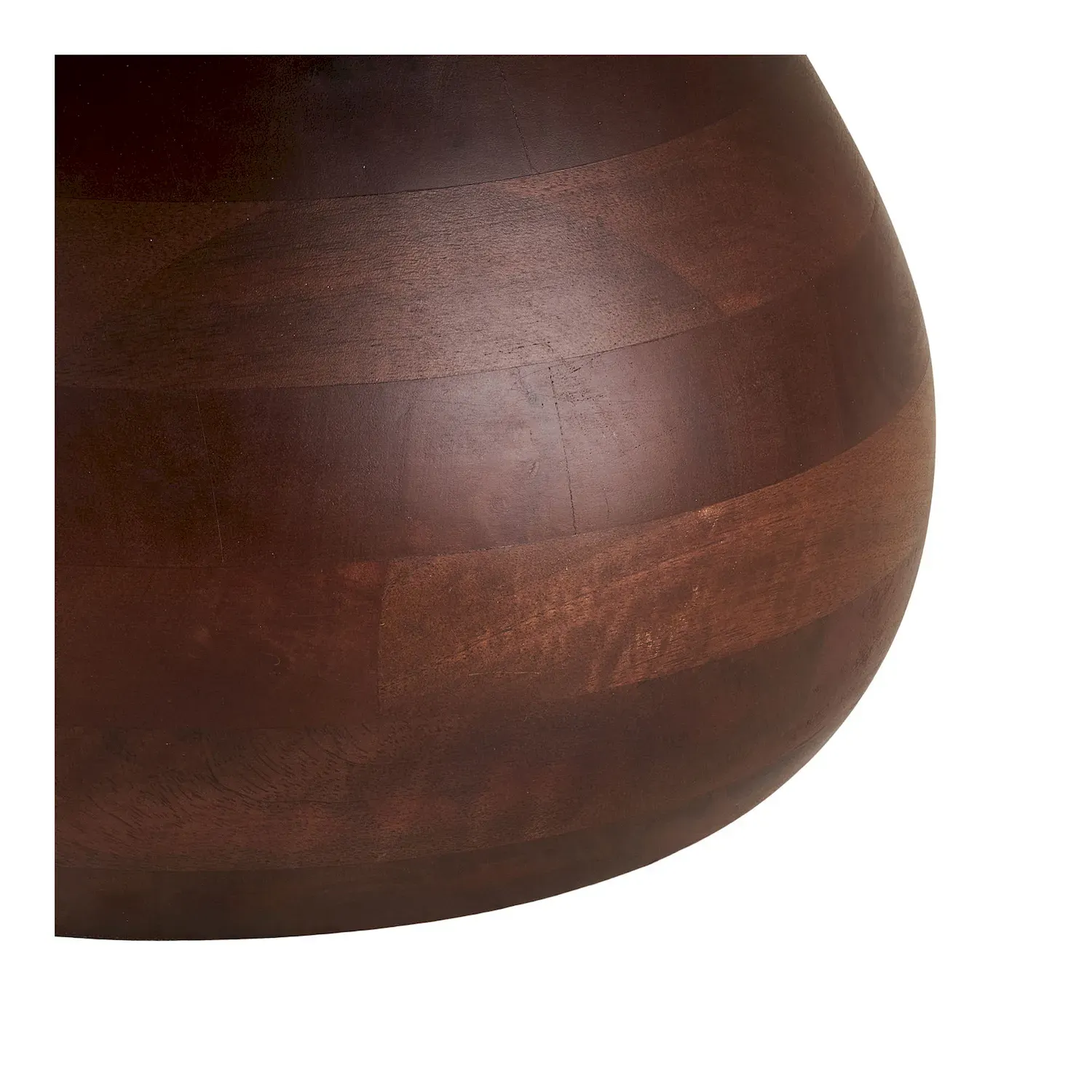 Stolik kawowy okrągły HEIDE 70cm drewno mango ceramika ciemny brąz biały - 2106000