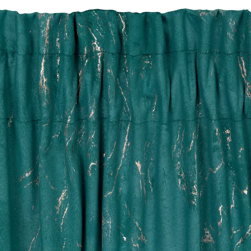 ZASŁONA GOTOWA NADIA NA TAŚMIE 140X300 CM CIEMNOTURKUSOWY - EU_409037