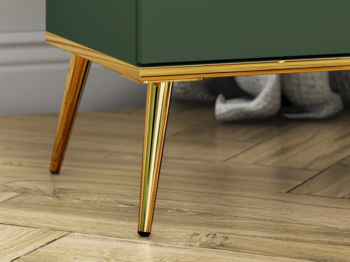 Komoda 2-drzwiowa z 3 szufladami FOREST 03 labrador, złoty - 1FORE03-001