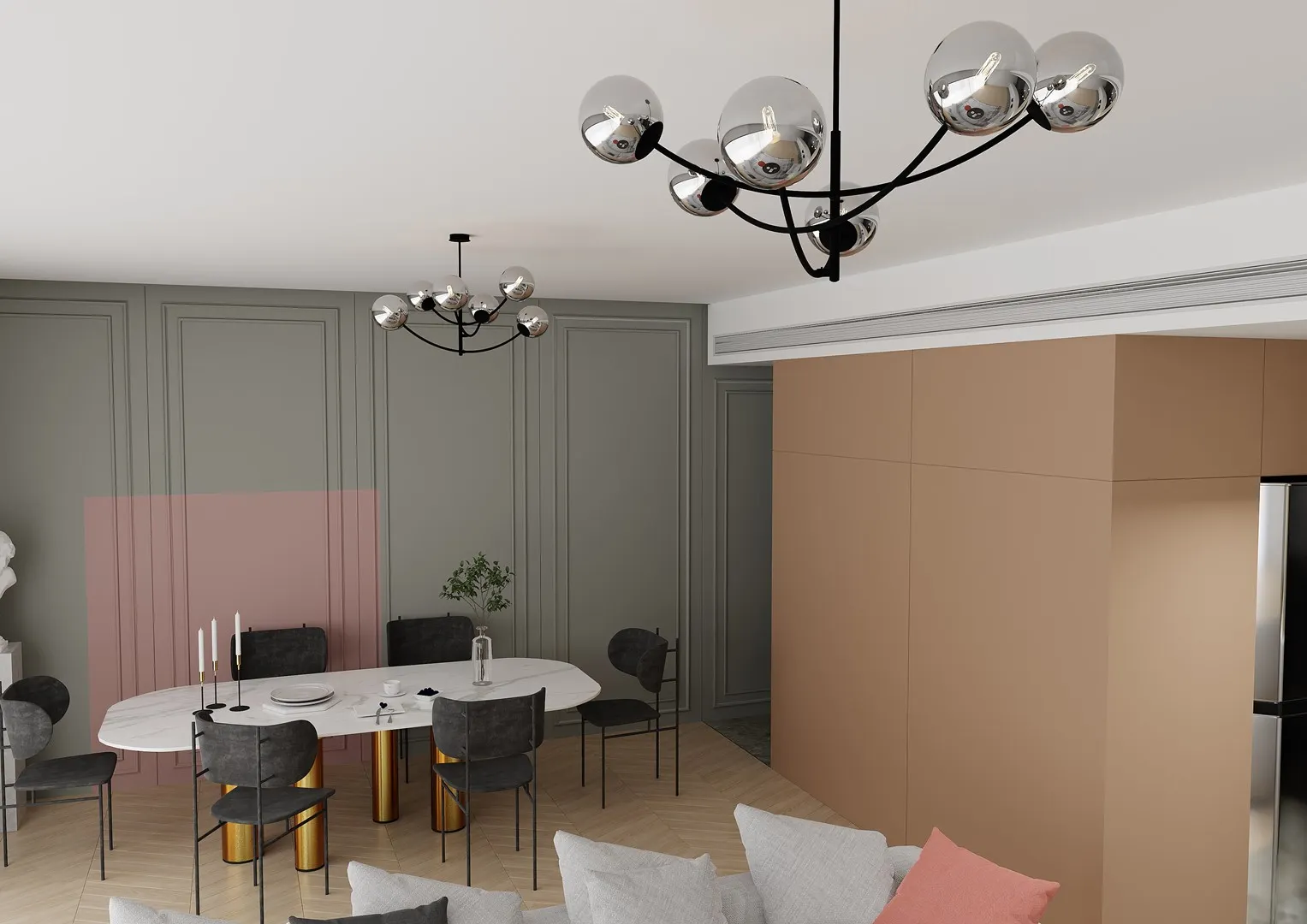 Lampa sufitowa HUNTER Czarny 1100/6 - 1100/6