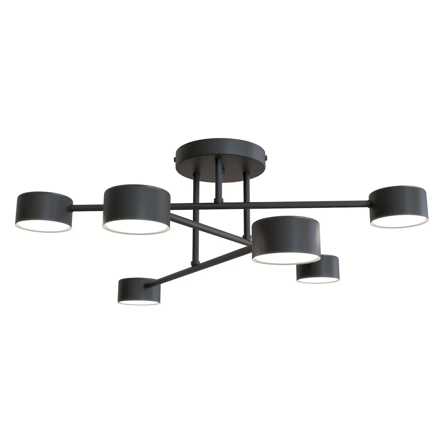 lampa sufitowa, kinkiet sufitowy, metalowa lampa, czarna lampa, okrągłe klosze