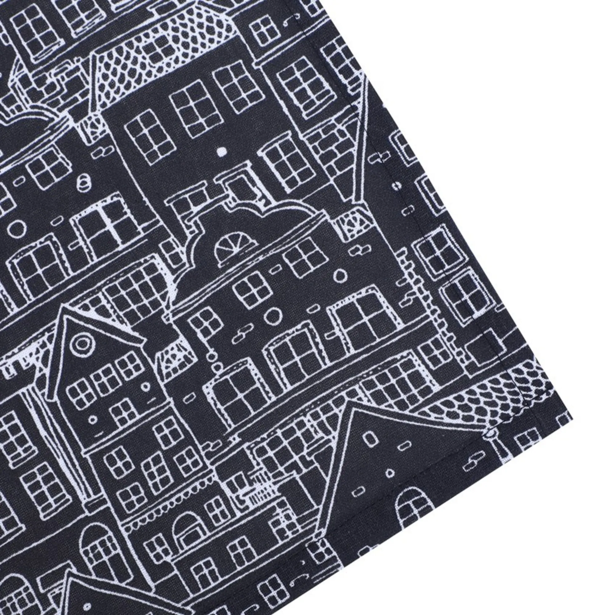 image miasto, architektura, mocne kontury, wzór liniowy, kolor granatowy