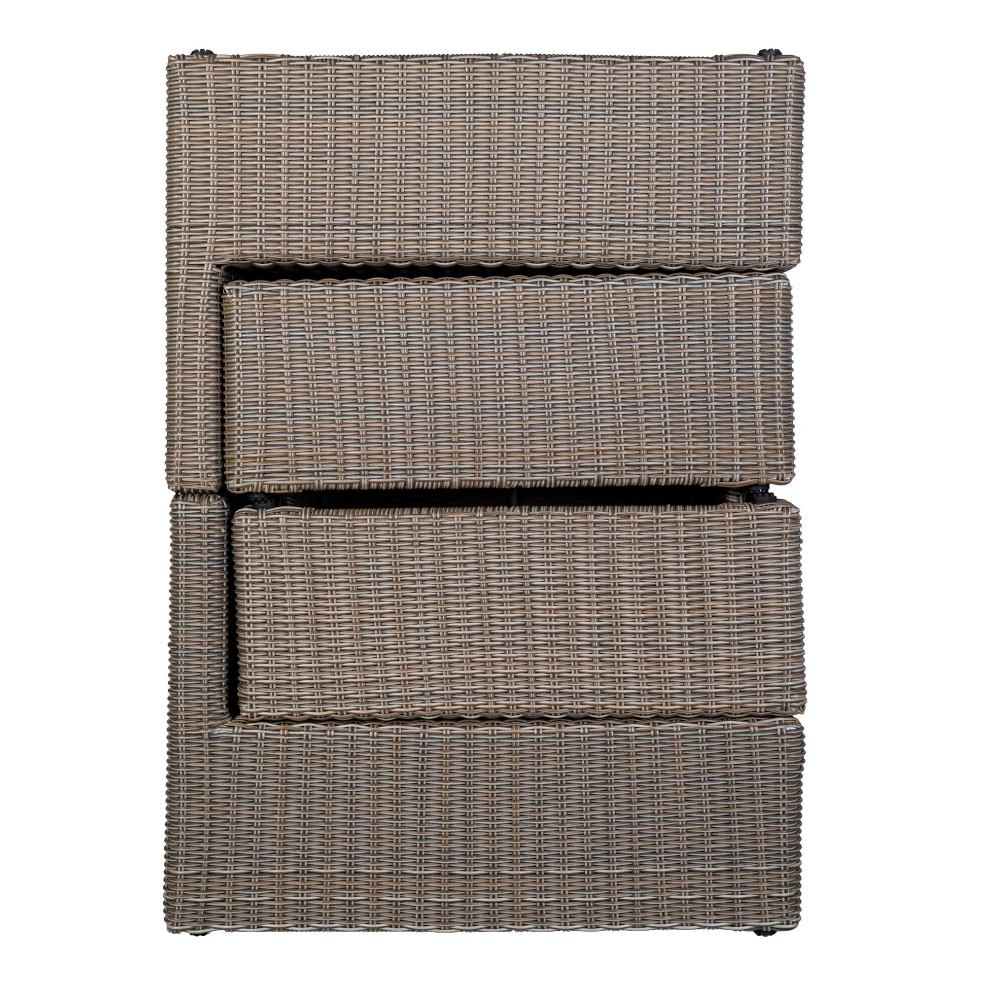 Zestaw ogrodowy modułowy ROSSI stolik kawowy+ sofa szary - 7701010