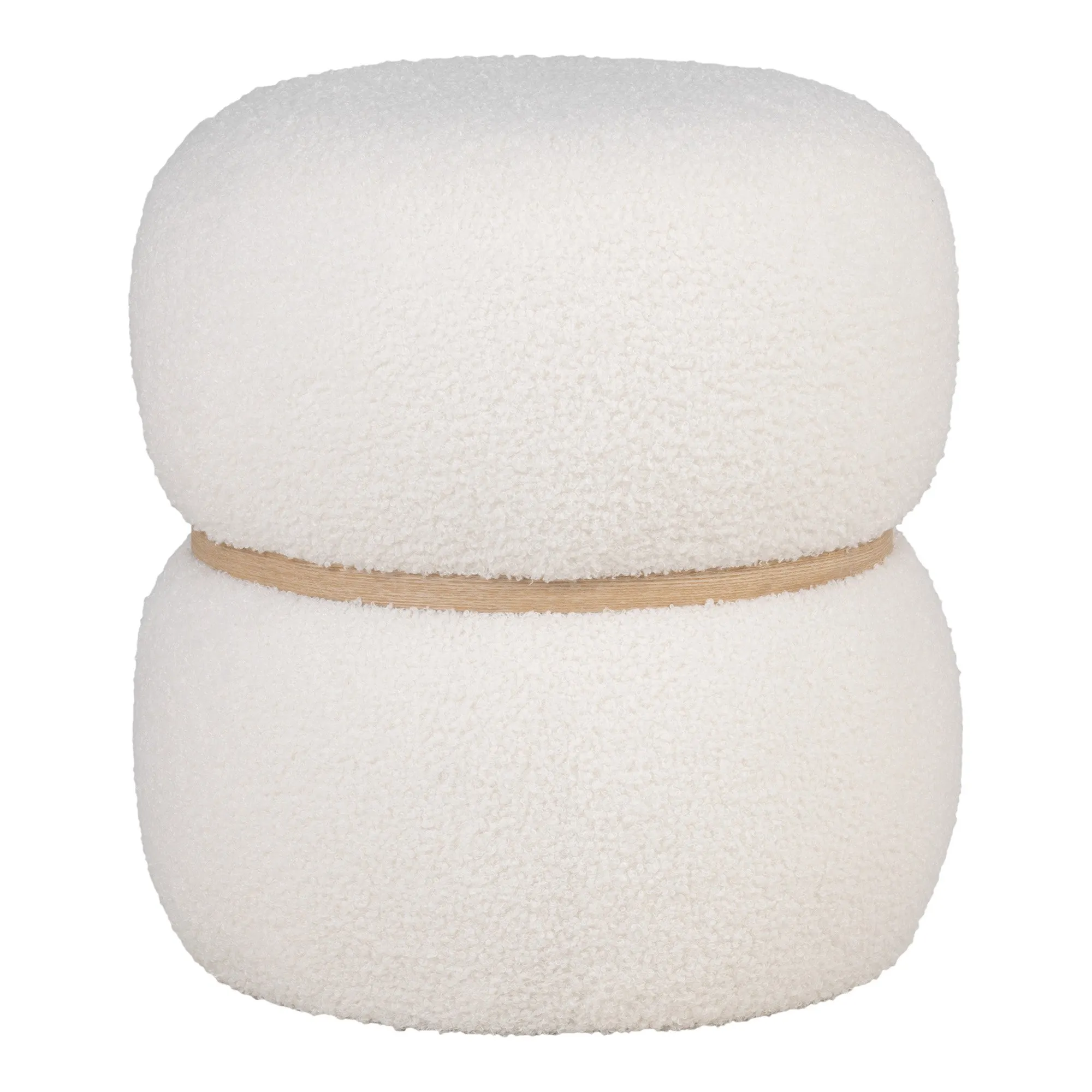 Milford Puf Boucle Biały