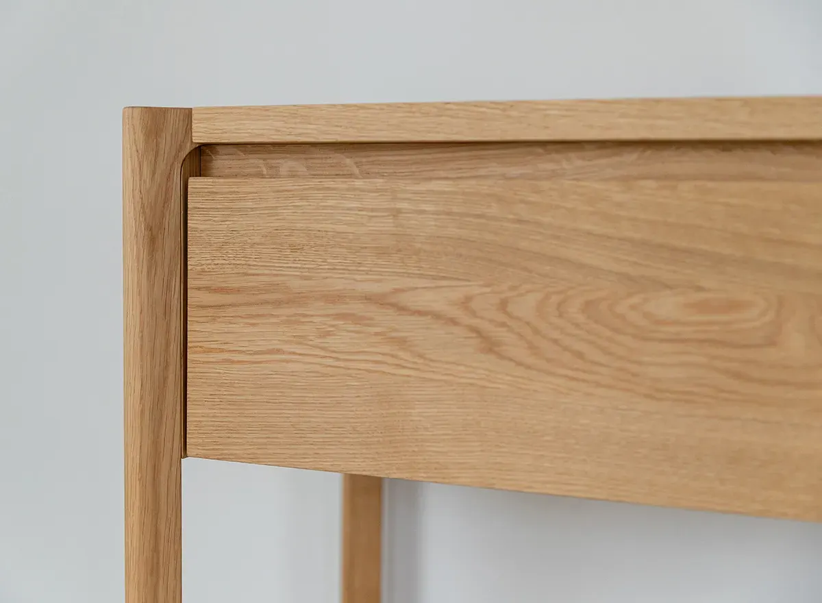 Konsola z szufladą dębowa CAMPI dąb olejowany - KULCA02