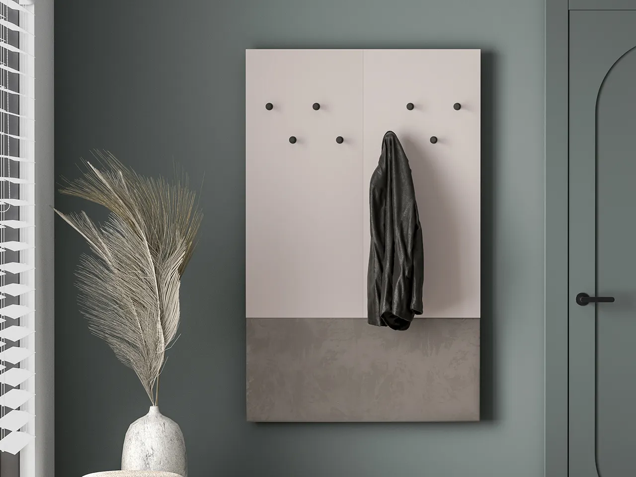 Wieszak tapicerowany VOCO 90x140 kaszmirowy - 1VOCO07-001