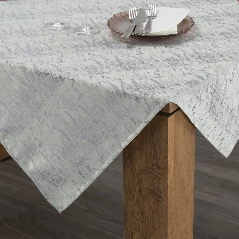 OBRUS ALINA 140 X 180 CM SREBRNY