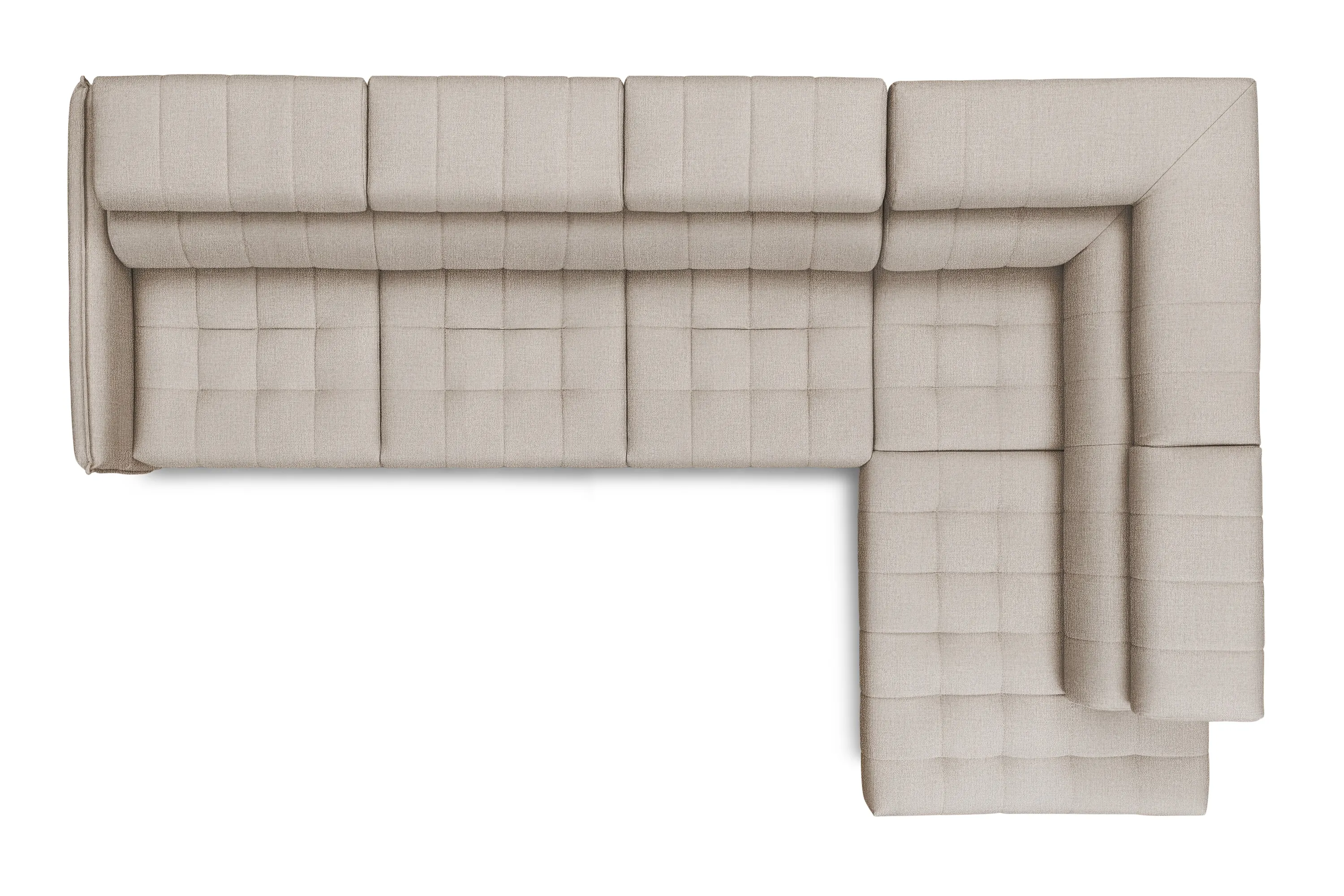 Narożnik prawostronny ELARIAS MAXI regulacja zagłówka i podłokietników tkanina Perfect harmony 07 beżowy - B_168604