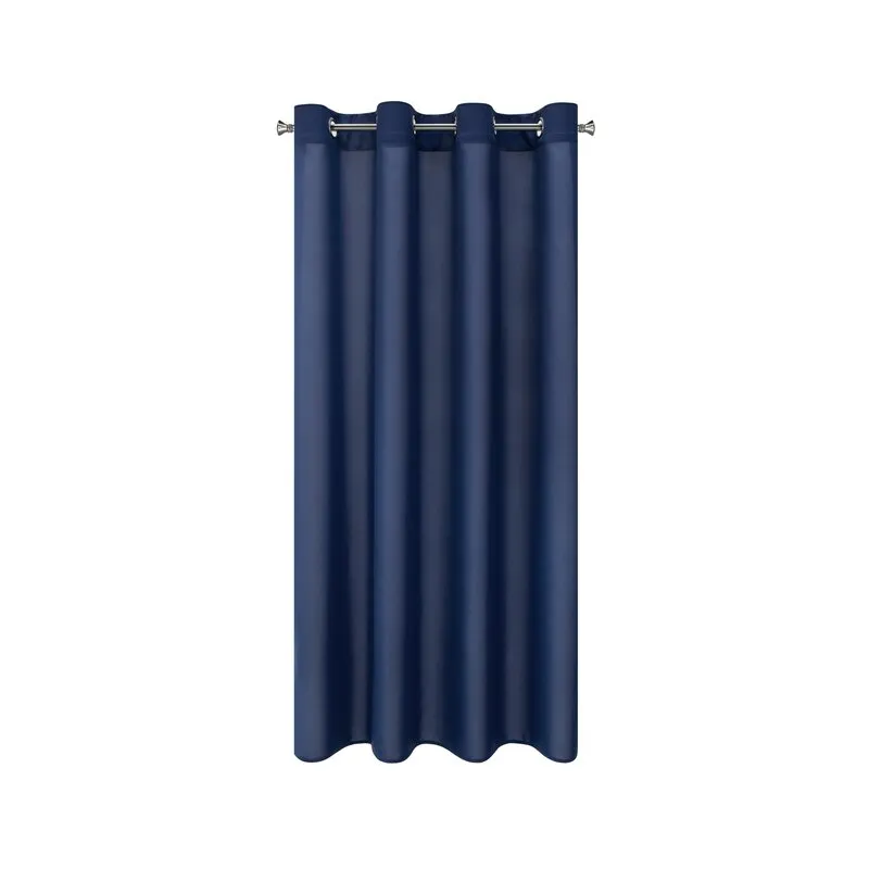 ZASŁONA GOTOWA RITA 140 X 175 CM GRANATOWY - EU_432092