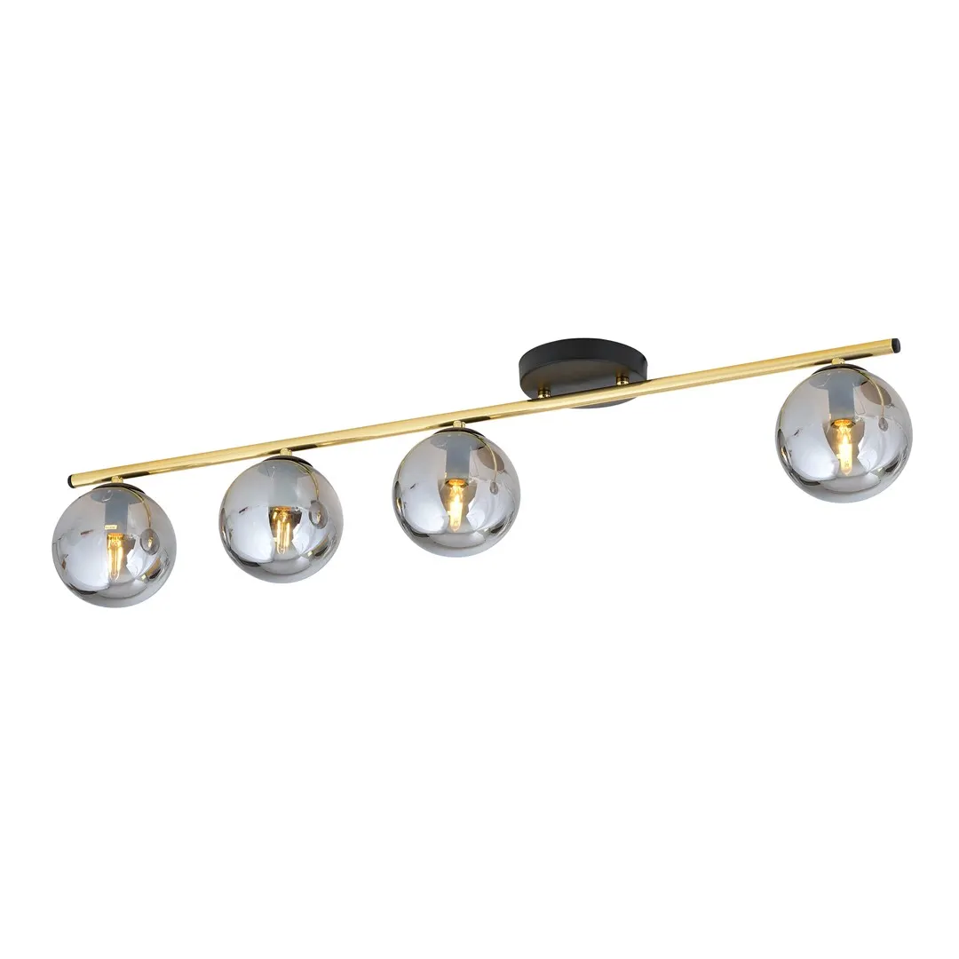 Lampa sufitowa  MONZA Czarny,Złoty 1250/4
