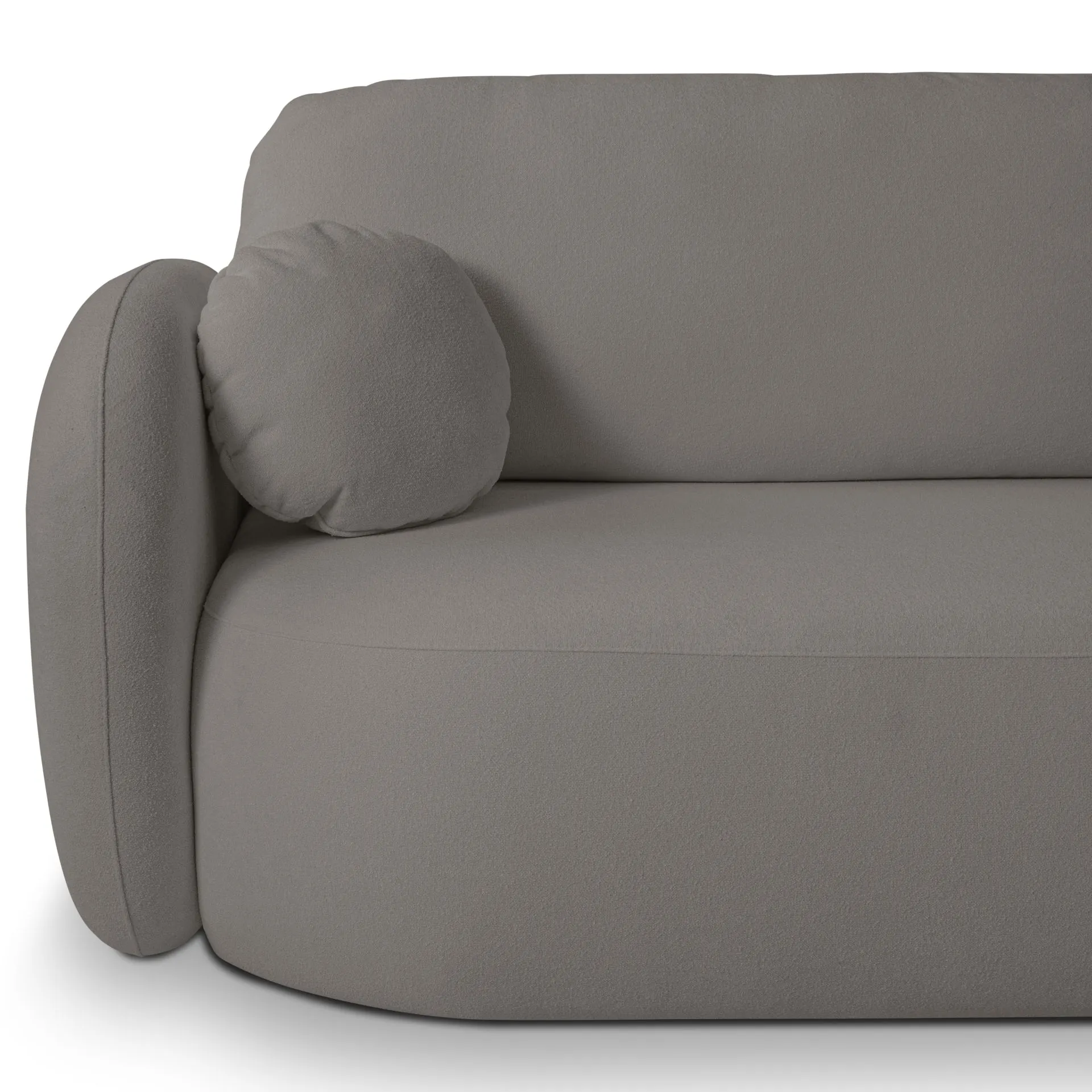 Narożnik rozkładany z pojemnikiem OLIO SICURIO 248 cm prawostronny ciemnoszary - OLIO_NAR_SICURIO75_P