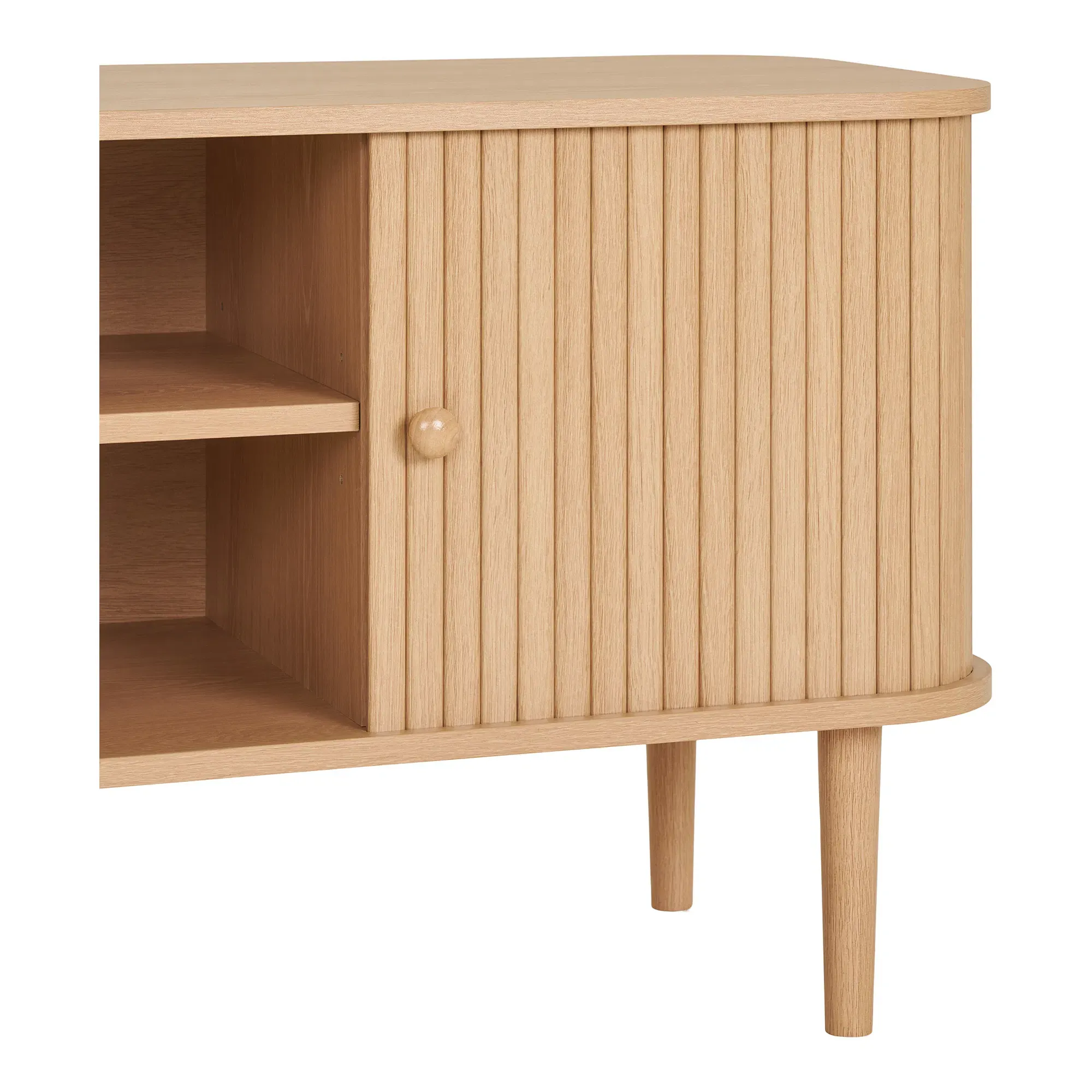 Szafka RTV NIKKO 2-drzwiowa 113x40x52 cm - naturalny