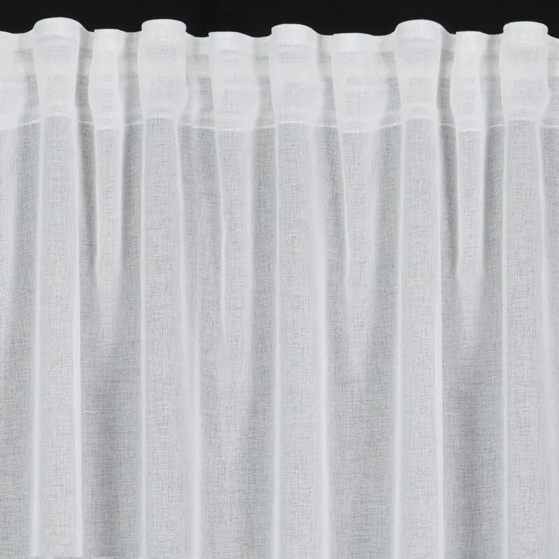 Zasłona na taśmie DOLLY 140x270 CM biała z kwiatowym wzorem - EU_417856