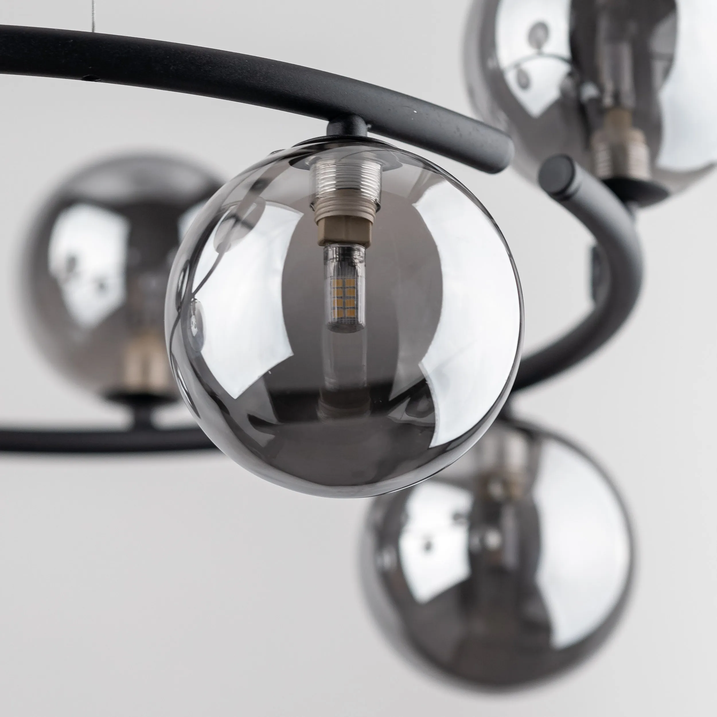 Lampa wisząca ANABELLE z okrągłymi szklanymi kloszami 140x62cm - TK_6844