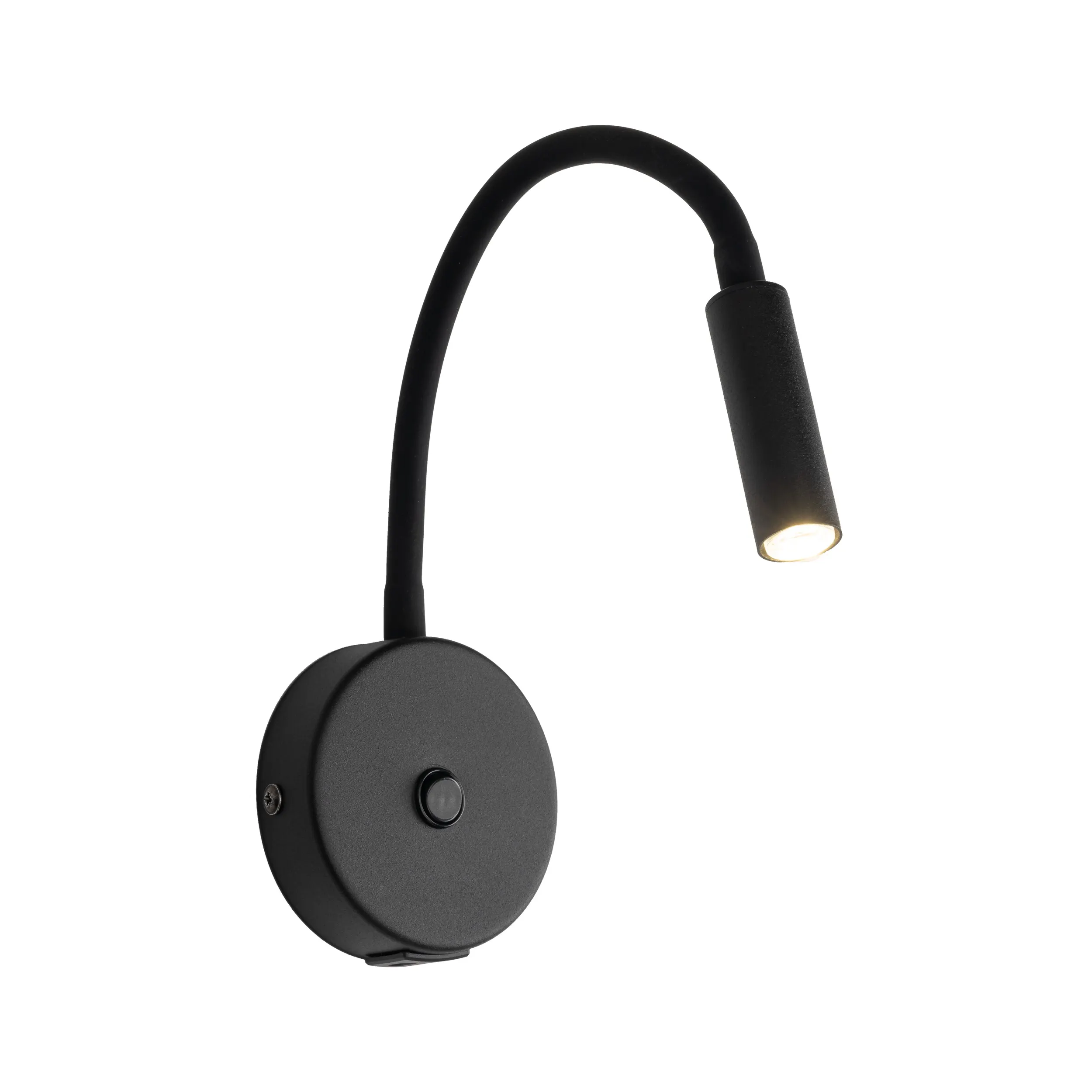 Kinkiet LAGOS czarny regulowany do czytania z przełącznikiem oraz gniazdem USB-A oraz USB-C 45x36x32cm - TK_10200