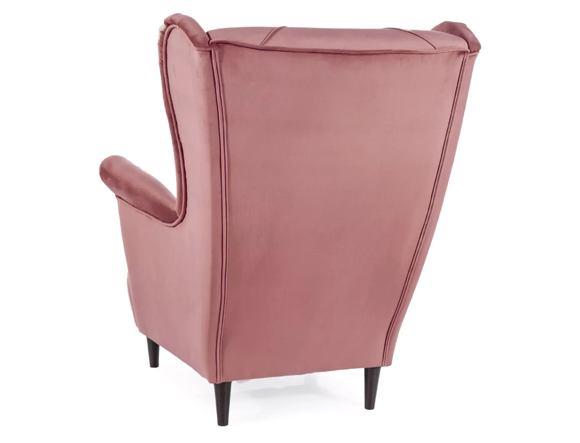 Fotel LADY VELVET Bluvel 52 antyczny róż wenge Signal