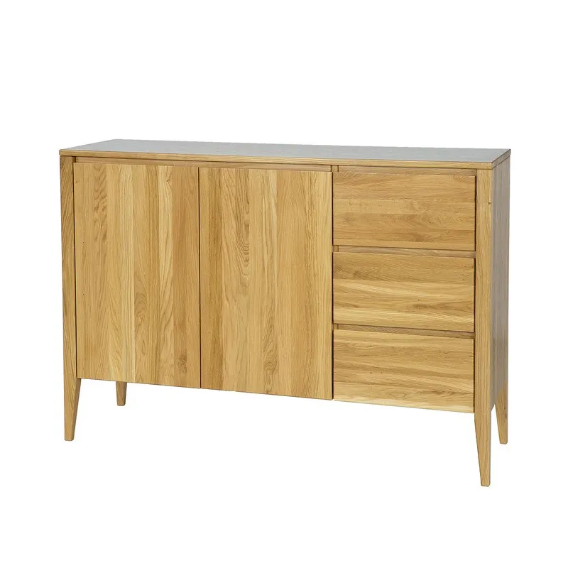 Komoda dębowa KD338 Naturalny DREWMAX — zdjęcie 3