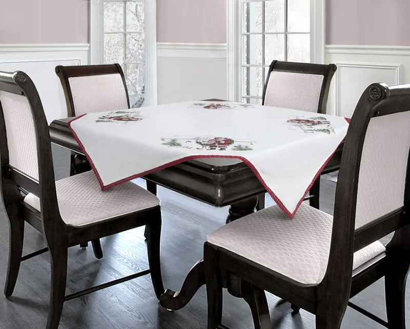 OBRUS SARA1 85X85 CM BIAŁY - EU_58007