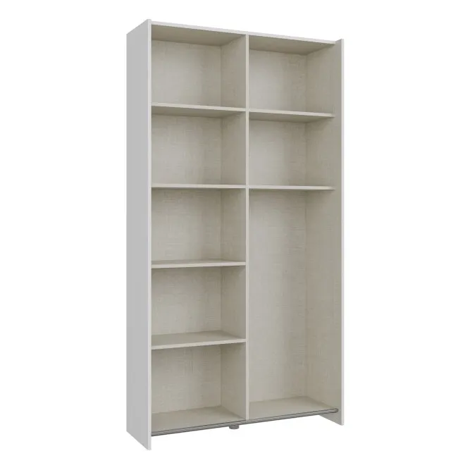Szafa 2-drzwiowa HOME NOOK drzwi przesuwne 100cm biała — zdjęcie 6